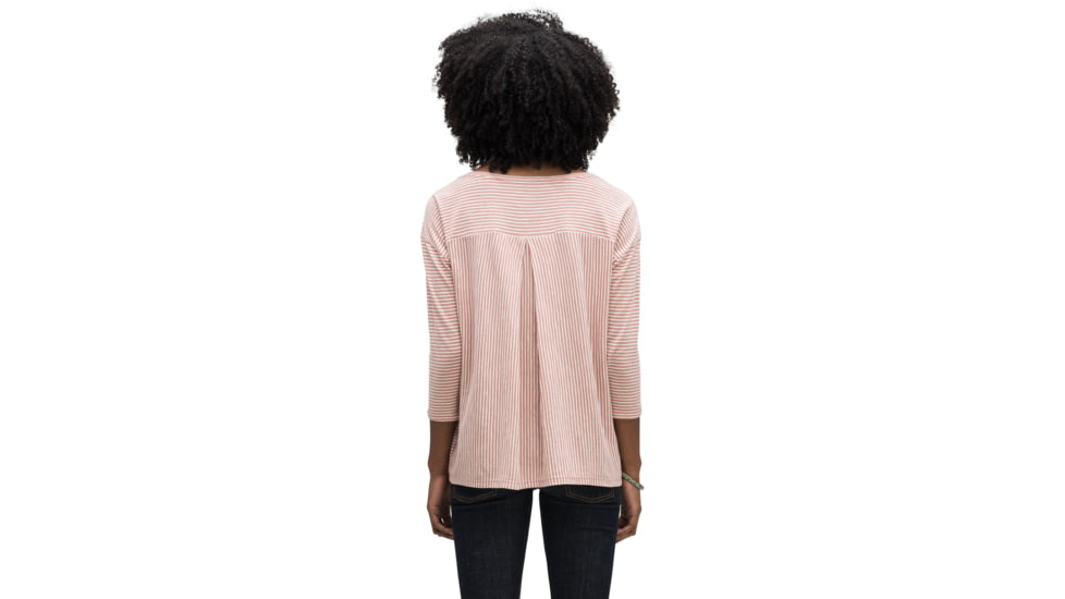 Nau Basis Boatneck Shirt Stripe - Long Sleeve - Women's, Rosen Stripe, Small, 588W02-661-S
