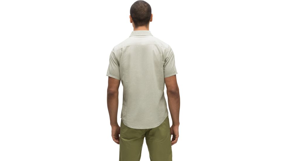 Nau Bloq Button Up Shirt - Short Sleeve - Men's, Loden, Large, 586M01-388-L