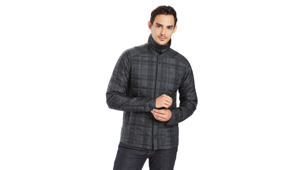 Nau Down Shirt - Men's-Caviar Plaid-X-Large