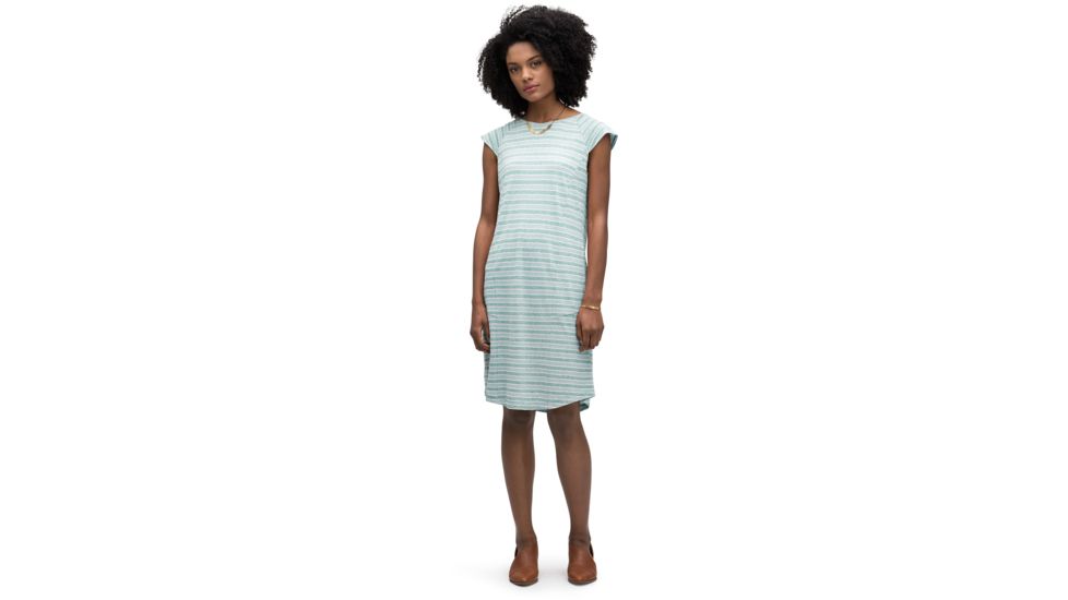 Nau Kanab Capsleeve Dress - Women's, Jade Stripe, Small, 716W01-387-S