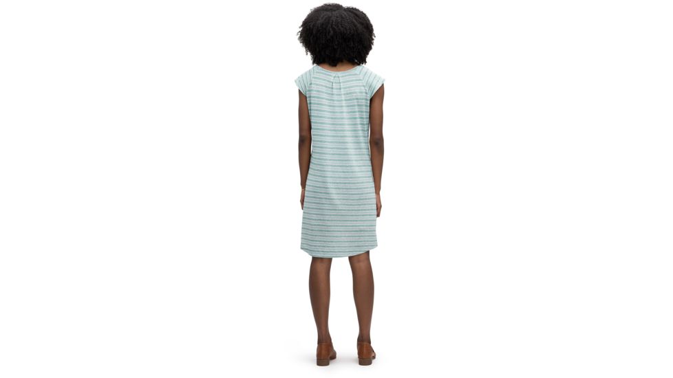 Nau Kanab Capsleeve Dress - Women's, Jade Stripe, Small, 716W01-387-S