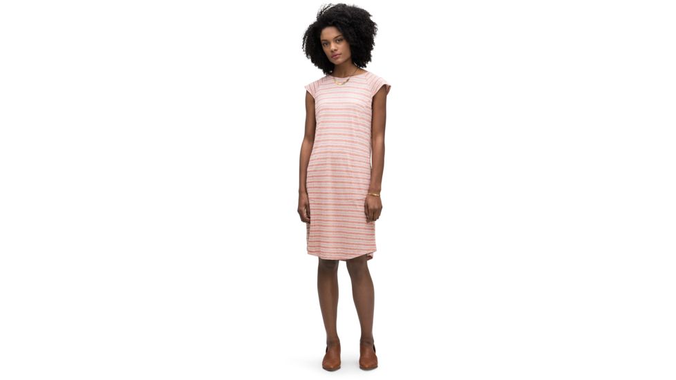 Nau Kanab Capsleeve Dress - Women's, Rosen Stripe, Medium, 716W01-661-M
