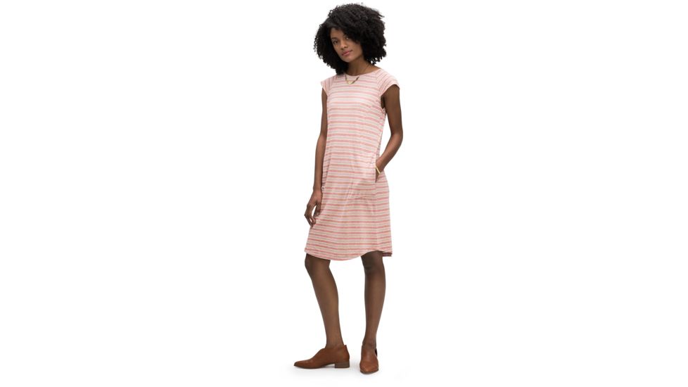 Nau Kanab Capsleeve Dress - Women's, Rosen Stripe, Medium, 716W01-661-M