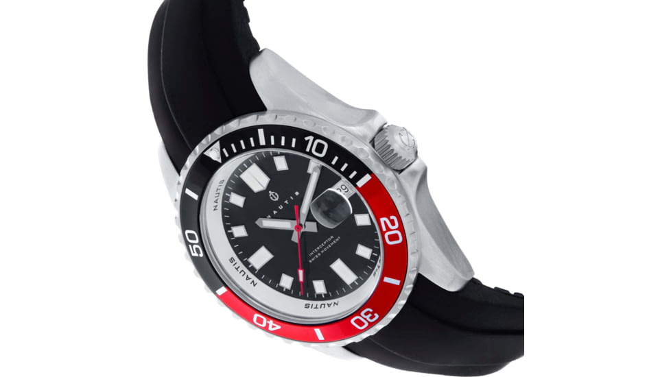 Nautis Interceptor Watch Box Set w/Interchangable Bands &amp; Date Display, Black, One Size, 19161G-E