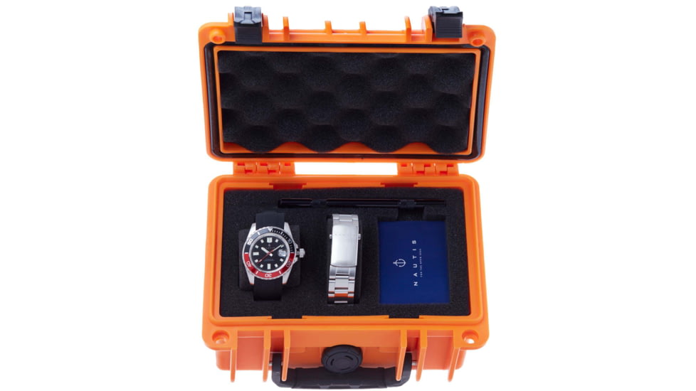 Nautis Interceptor Watch Box Set w/Interchangable Bands &amp; Date Display, Black, One Size, 19161G-E