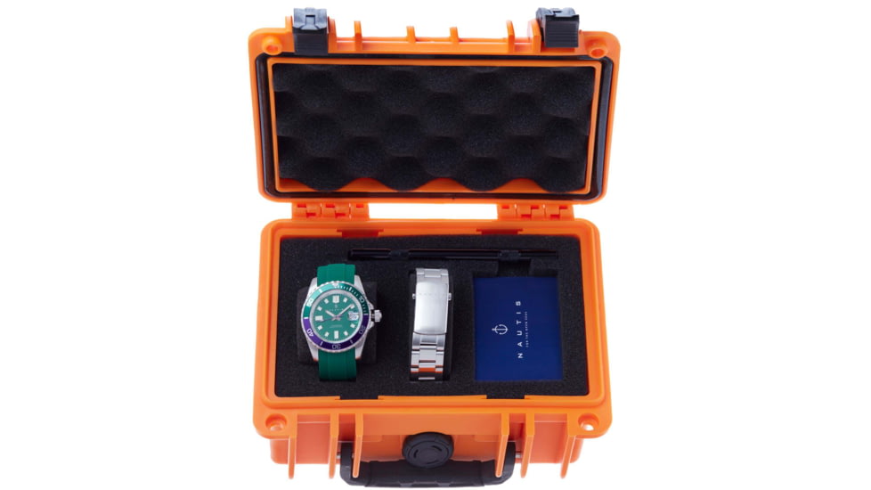 Nautis Interceptor Watch Box Set w/Interchangable Bands &amp; Date Display, Green, One Size, 19161G-H