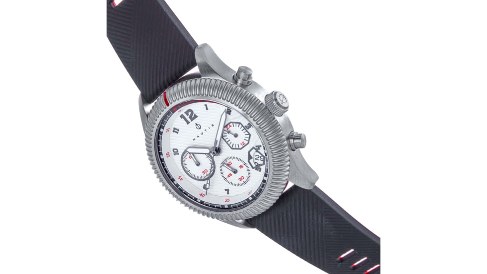 Nautis Meridian Chronograph Strap Watch w/Date, Black, One Size, NAUN100-1