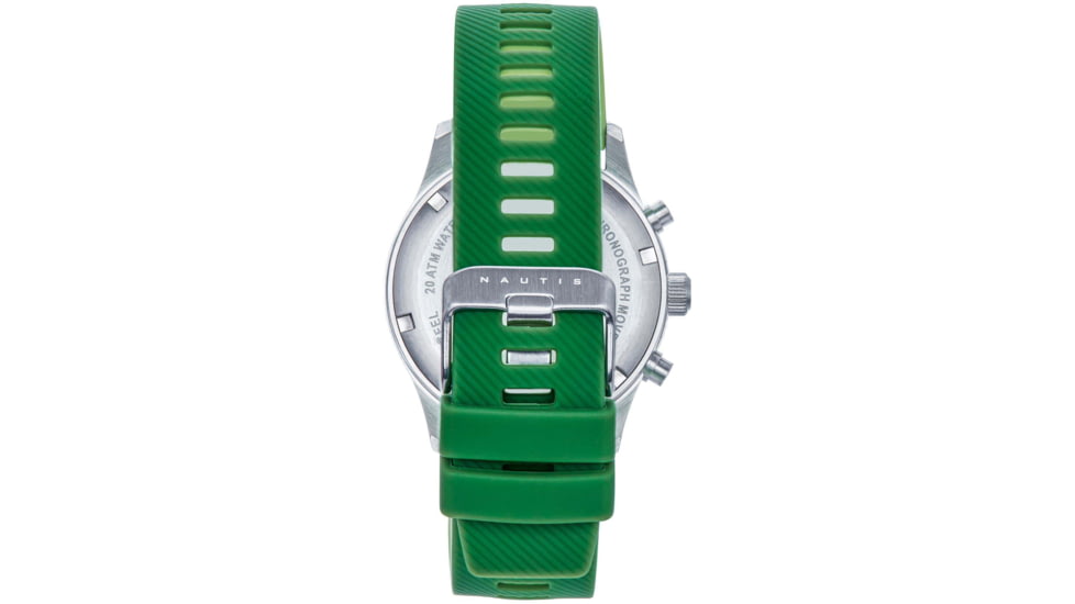 Nautis Meridian Chronograph Strap Watch w/Date, Green, One Size, NAUN100-4