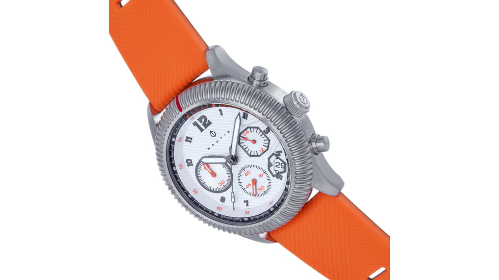 Nautis Meridian Chronograph Strap Watch w/Date, Orange, One Size, NAUN100-3