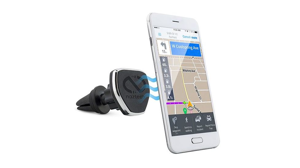 Naztech MagBuddy Air Vent Mount, Black, Black, 1 Year Limited Warranty, NAZ-35712
