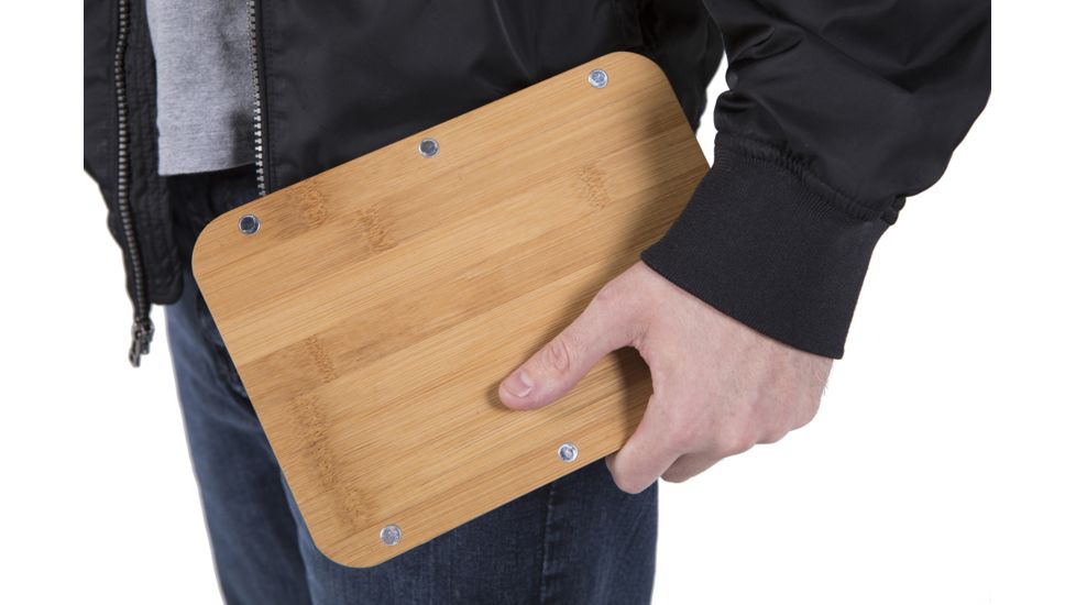 nCamp Prep Surface, Silver/Wood, Small, NPR09CBUS