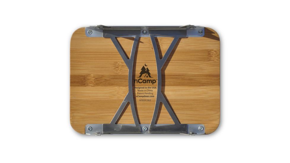 nCamp Prep Surface, Silver/Wood, Small, NPR09CBUS