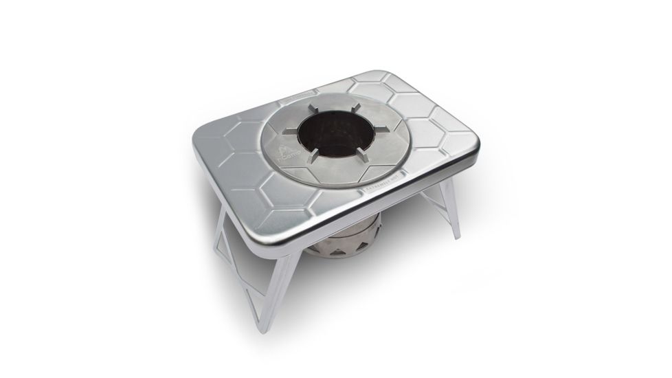 nCamp Wood Burning Stove, Silver, Small NST09WBUS