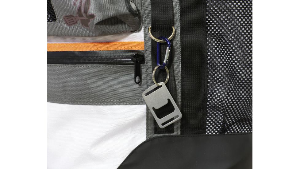 Neanderthal Outdoors Neanderthal Wanderer 45 Soft Cooler Backpack, White, Black, Orange Acsents, 45 Quart WAN-1005