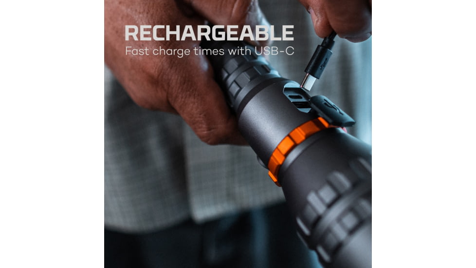 Nebo Davinci LED Flashlight, Lithium Ion, White, 8000 Lumens, Black, NEB-FLT-1016