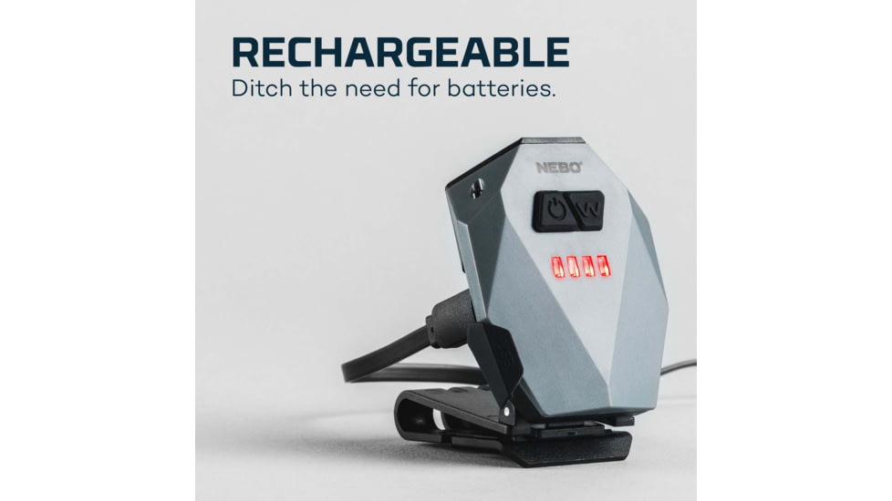 Nebo Einstein Cap Rechargeable Cap Light w/ Wave Activation, Black, NEB-HLP-0004