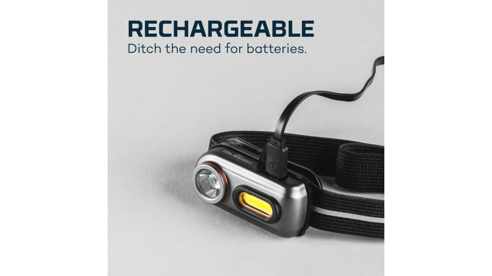 Nebo EINSTEIN Li-ion 400 Lumens LED Headlamp, Black, NEB-HLP-0005