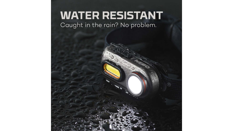 Nebo EINSTEIN Li-ion 400 Lumens LED Headlamp, Black, NEB-HLP-0005