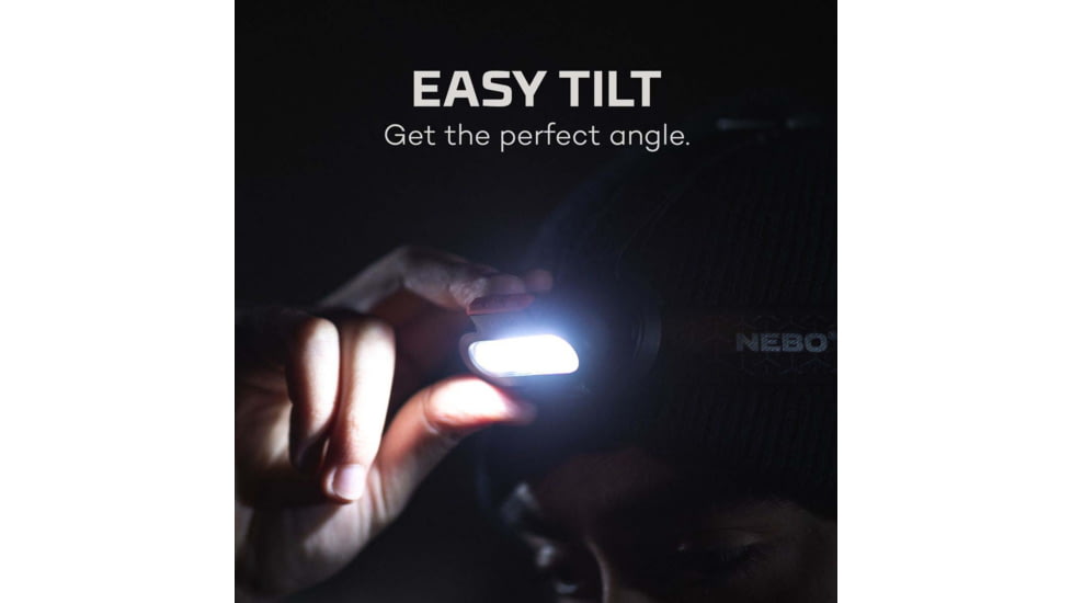 Nebo EINSTEIN 1500 FLEX Li-ion 1500 Lumens LED Headlamp, Black, NEB-HLP-0008