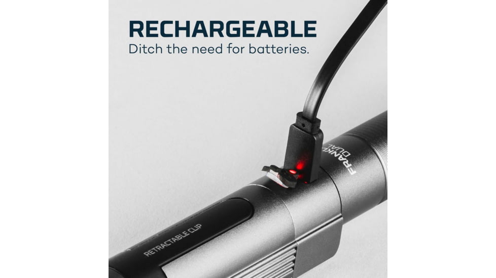 Nebo Franklin Dual Rechargeable Dual Work Light and Spot Light, 500 Lumens, Black, NEB-WLT-0022