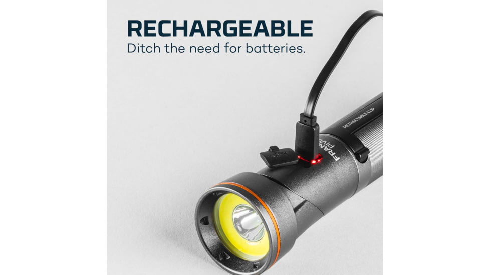 Nebo Franklin Pivot Rechargeable Dual Work Light and Spot Light, 300 Lumens, Black, NEB-WLT-0023