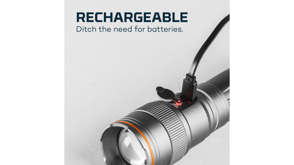 Nebo Franklin Slide Rechargeable Dual Flashlight and Work Light, 500 Lumens, Black, NEB-WLT-0025