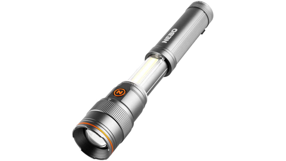 Nebo Franklin Slide Rechargeable Dual Flashlight and Work Light, 500 Lumens, Black, NEB-WLT-0025