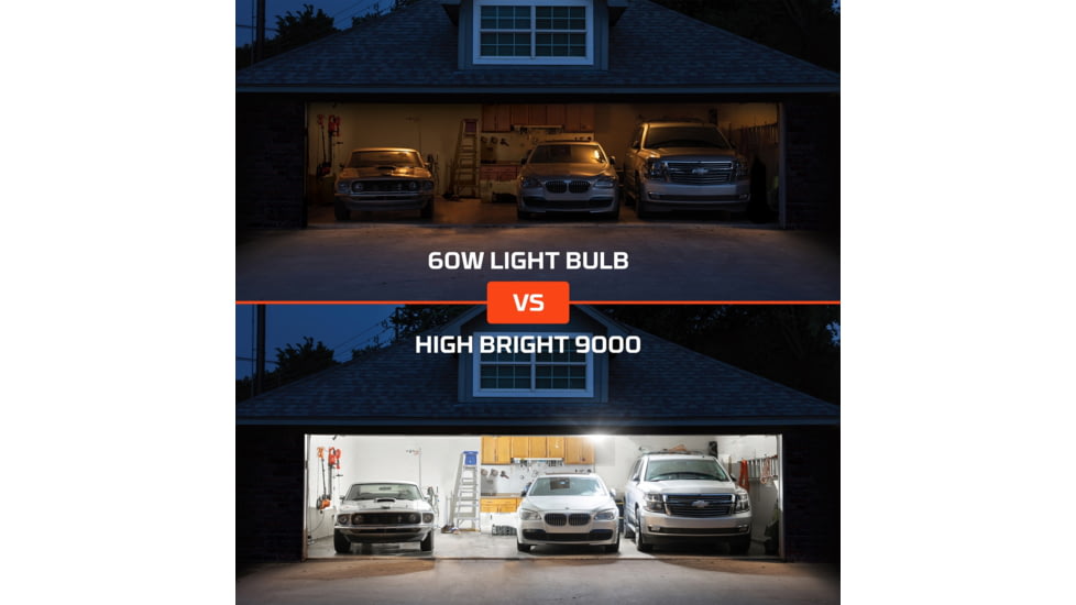 Nebo High Bright LED Light, White, 9000 Lumens, Black, NEB-ARE-0001