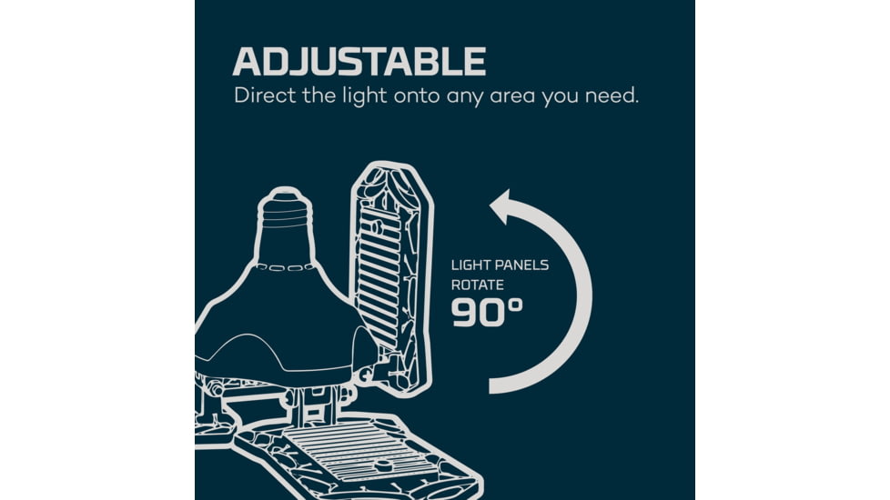 Nebo High Bright LED Light, White, 9000 Lumens, Black, NEB-ARE-0001