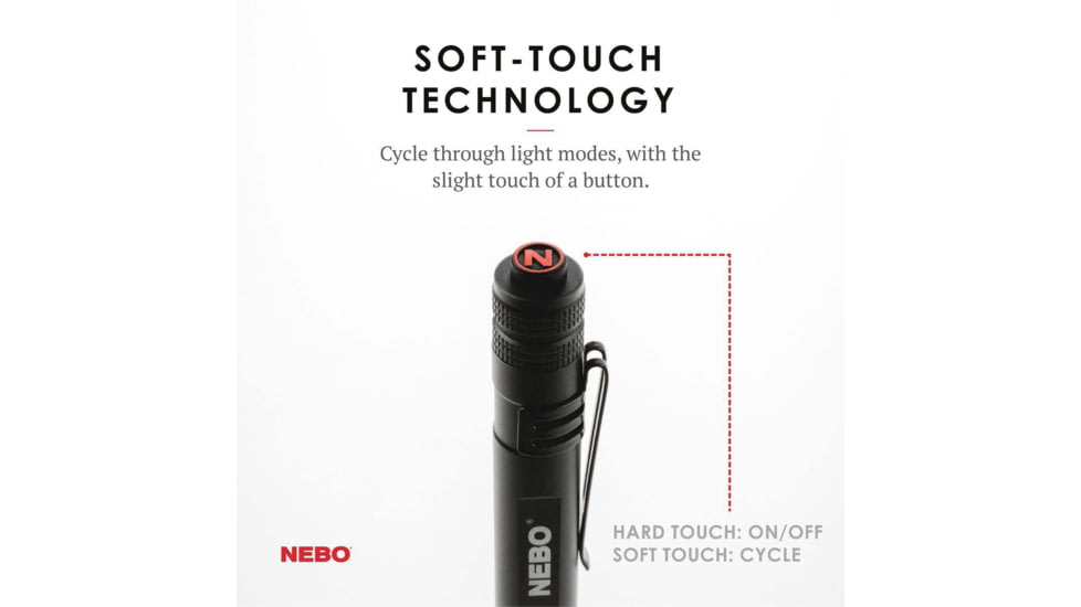 Nebo Inspector RC Rechargeable Waterproof LED Penlight, 360 Lumens, Black, NEB-POC-0005