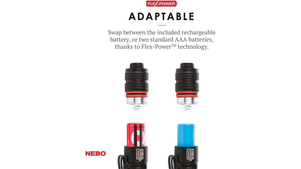 Nebo Inspector RC Rechargeable Waterproof LED Penlight, 360 Lumens, Black, NEB-POC-0005