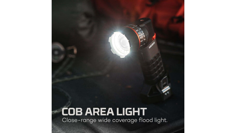 Nebo Luxtreme SL100 Rechargeable LED Spotlight, 500-Lumens, Black/Grey, NEB-SPT-1001