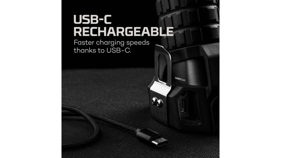 Nebo Luxtreme SL25 Rechargeable 1/4 Mile Beam Spotlight, Black/Grey, NEB-SPT-1002