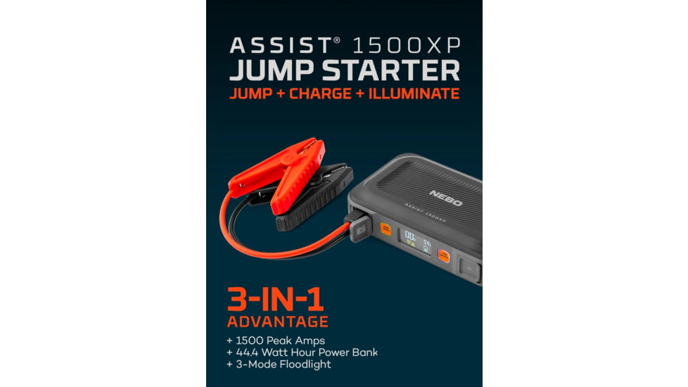 Nebo Assist 1500XP Jump Starter