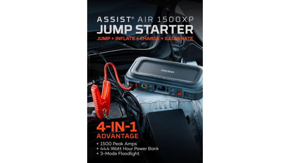 Nebo Assist Air 1500XP Jump Starter and Air Compressor
