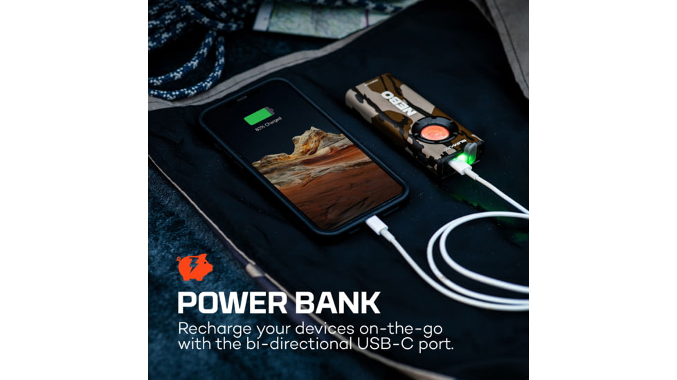 Nebo Slim+ 1200 Li-ion 803450 Rechargeable Battery 1200 Lumens LED Flashlight