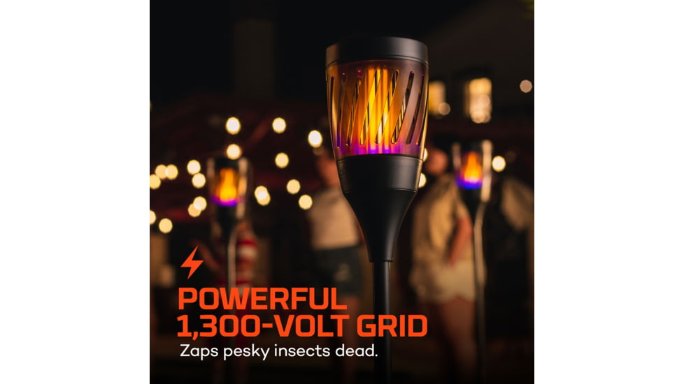 Nebo Solar Torch Zapper 1200mAh Li-ion Battery LED Lantern