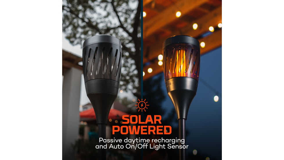 Nebo Solar Torch Zapper 1200mAh Li-ion Battery LED Lantern