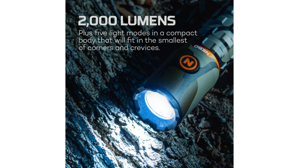 Nebo Torchy 2K Li-ion 18650 Rechargeable Battery 2000 Lumens LED Flashlight