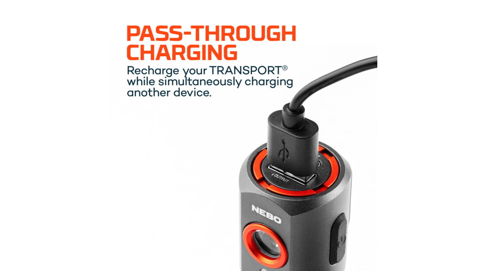 Nebo Transport Lithium Ion Battery 400 Lumens LED Flashlight