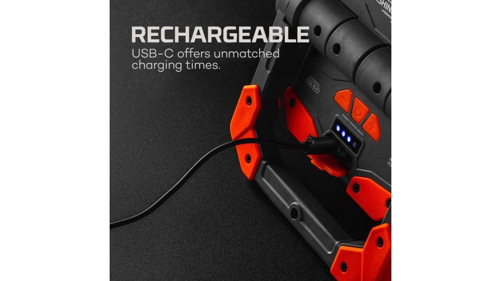 Nebo Omni Fish Dock Light &amp; Power Bank, 450 Lumens, Black, NEB-OTH-0004