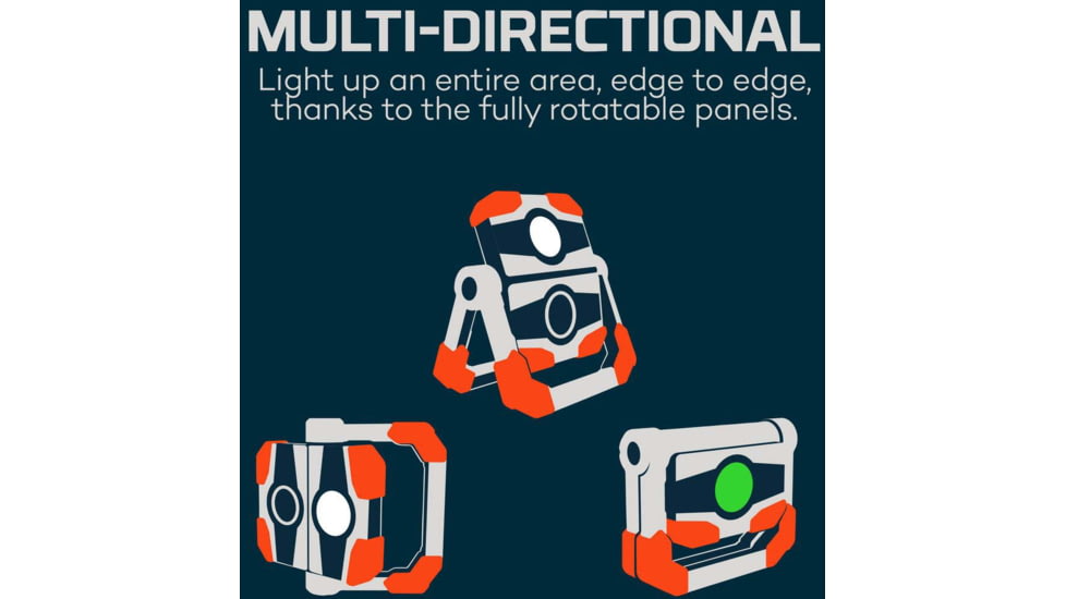 Nebo Omni Fish Dock Light &amp; Power Bank, 450 Lumens, Black, NEB-OTH-0004