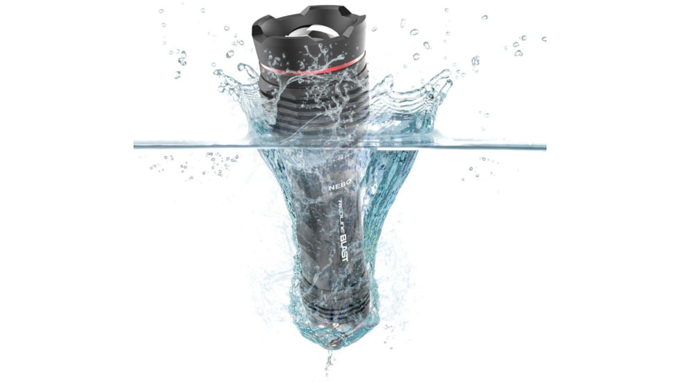 Nebo Redline Blast Bright Waterproof LED Flashlight, Black, NEB-FLT-0006