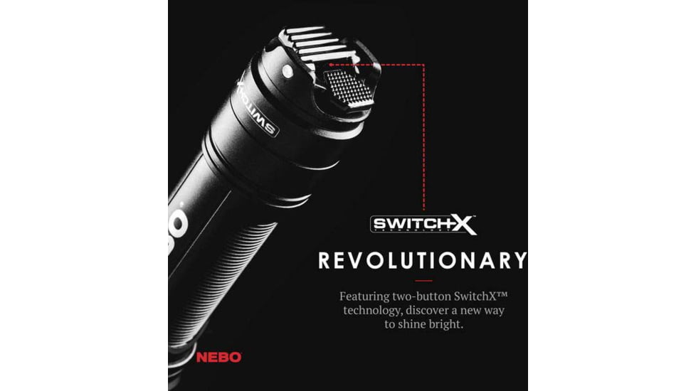 Nebo REDLINE X 1800 Lumen Rechargeable LED Flashlight, Black, NEB-FLT-0008