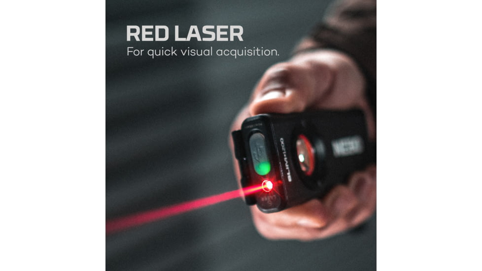 Nebo SLIM LED Flashlight, Lithium Ion, White/Red, 1200 Lumens, Black, NEB-WLT-1007