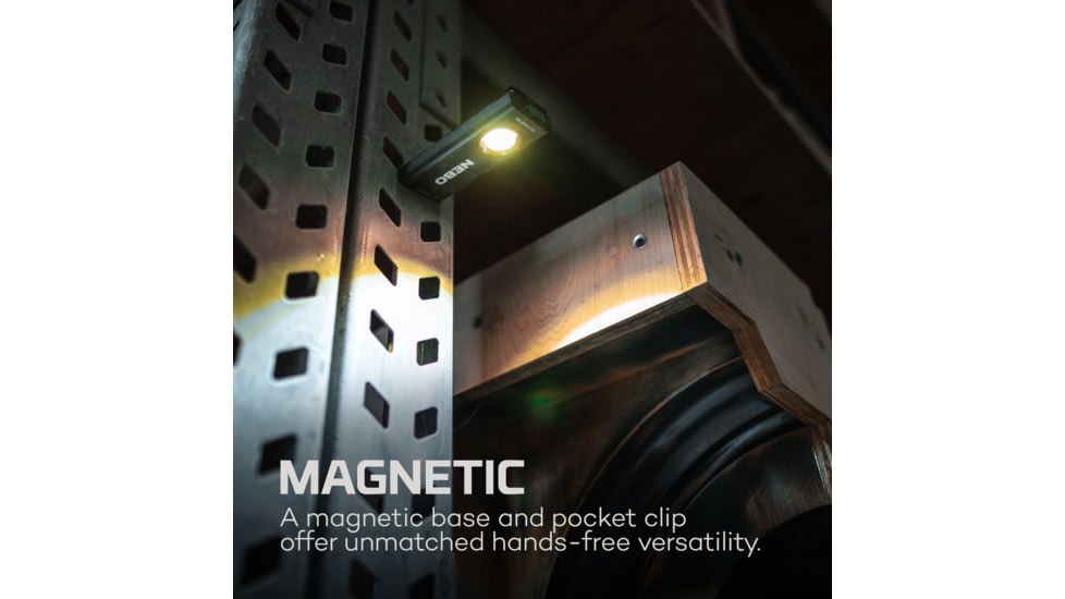 Nebo SLIM LED Flashlight, Lithium Ion, White/Red, 1200 Lumens, Black, NEB-WLT-1007