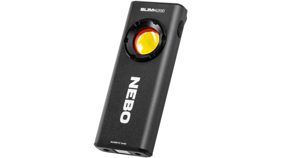Nebo SLIM LED Flashlight, Lithium Ion, White/Red, 1200 Lumens, Black, NEB-WLT-1007
