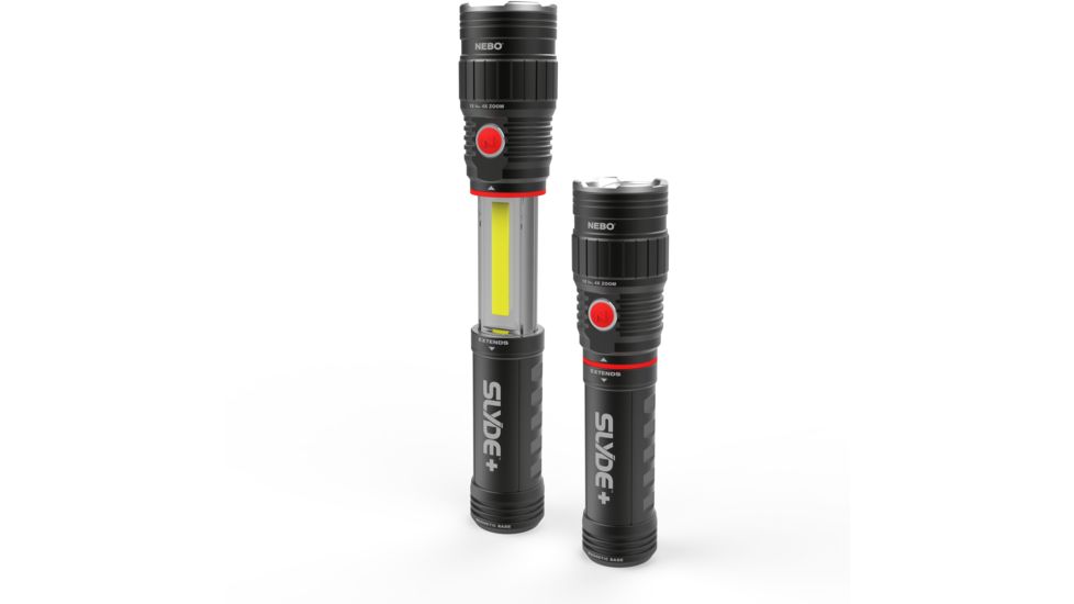 Nebo Slyde+ Flashlight and Worklight, Black, 6525