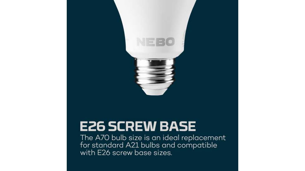 Nebo Smart Bulb Power Bank Flashlight, Soft White, 850 Lumens, NEB-ARE-0003
