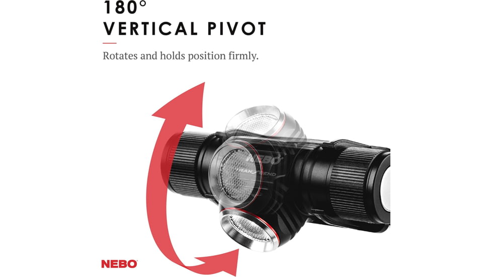 Nebo Transcend LED Headlamp, Lithium Ion, White, 1000 Lumens, 7001